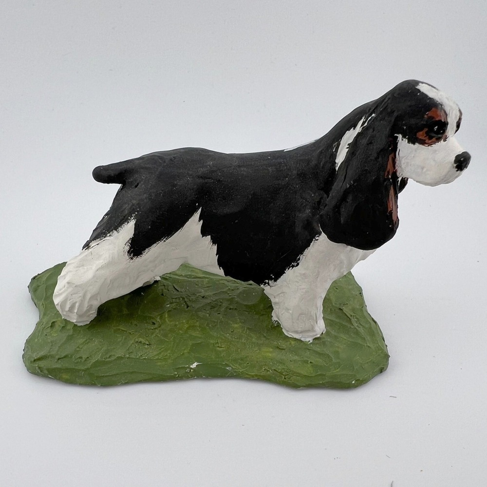 Vintage Cocker Spaniel Figurine England Hand Painted‎ Dog